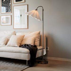 PR Home Podna lampa Amy, srebrno/bijela, s jednim sijalicom, visina 150 cm, E27, Metalik, Dnevni boravak/blagovaonica, Metal