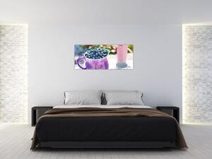 Slika - borovnice u šalici (120x50 cm)