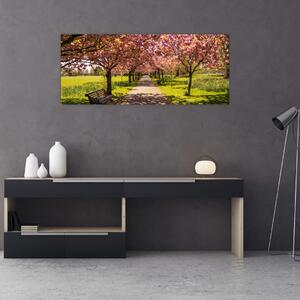 Slika - voćnjak trešanja (120x50 cm)