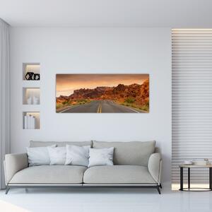 Slika ceste i stijena (120x50 cm)