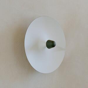 New Works Novi proizvodi Kantarell LED zidna svjetiljka, crna/bijela, Ø 55 cm, prigušiva, Crno, Dnevni boravak/blagovaonica, Aluminij