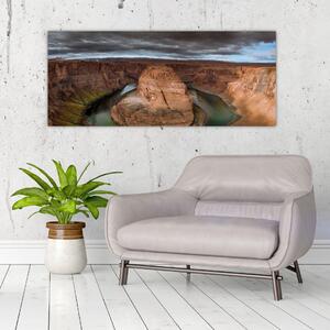 Slika jezera u litici (120x50 cm)