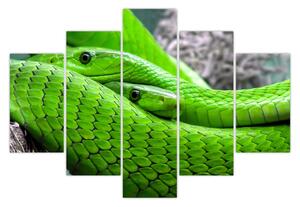 Slika zelenih zmija (150x105 cm)