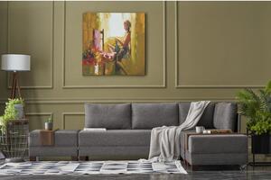 Atelier Del Sofa Kutna garnitura na razvlačenje BELLA SOFT, desna, smeđa, Fly Corner Sofa Bed Right- Brown