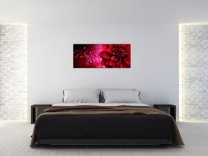 Slika crvenog cvijeta (120x50 cm)