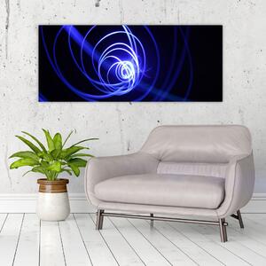 Slika plavih spirala (120x50 cm)