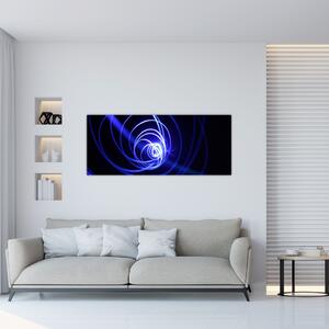 Slika plavih spirala (120x50 cm)