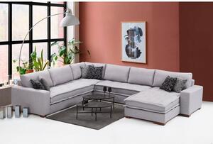 Atelier Del Sofa Kutna garnitura LENA, svjetlo siva, Lena Corner - Light Grey