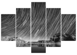 Crno-bijela slika zvjezdanog neba (150x105 cm)