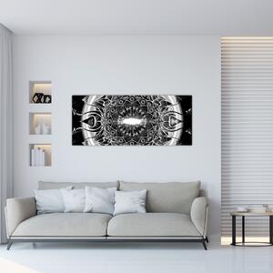 Slika crno-bijelih ornamenata (120x50 cm)