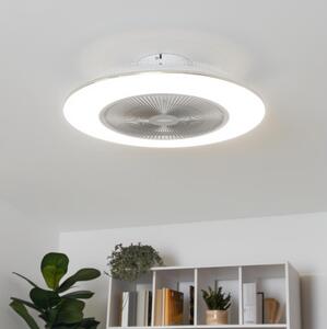 Brilagi - LED Prigušiva svjetiljka s ventilatorom AURA LED/38W/230V srebrna +DU