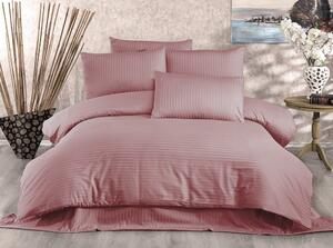 Ružičasta posteljina za bračni krevet od pamučnog satena 200x200 cm Lilyum – Mijolnir