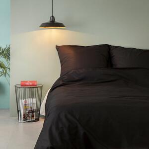 Crna pamučna posteljina za bračni krevet 200x200 cm – Mijolnir