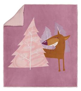 Roza dječja deka 80x100 cm - OYO kids