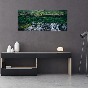 Slika slapova u prirodi (120x50 cm)
