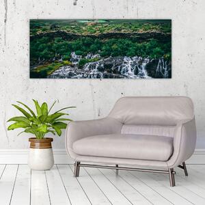 Slika slapova u prirodi (120x50 cm)