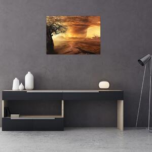 Slika narančastih oblaka (70x50 cm)