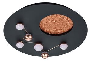 Crna/u brončanoj boji LED stropna svjetiljka ø 50 cm Zodiac – Trio