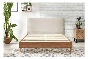 Bež/u prirodnoj boji bračni krevet s podnicom 180x200 cm Noa – Bobochic Paris