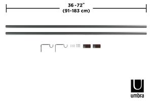 Čelična produžna karniša 91 - 183 cm Blok - Umbra