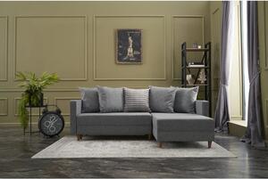 Atelier Del Sofa Kutna garnitura na razvlačenje AYDAM desna, svjetlo siva, Aydam Right - Light Grey