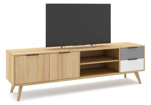 TV stol od borovine u prirodnoj boji 180x53 cm Elfa – Marckeric