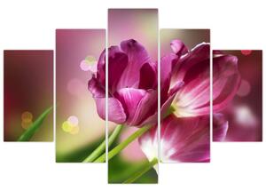 Slika ružičastih tulipana (150x105 cm)