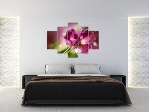 Slika ružičastih tulipana (150x105 cm)