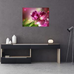 Slika ružičastih tulipana (70x50 cm)