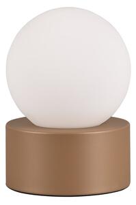 Bijelo-smeđa stolna lampa (visina 17 cm) Countess – Trio