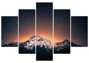 Slika noćnog neba s planinom (150x105 cm)