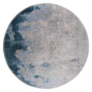Plavo-sivi perivi okrugli tepih ø 120 cm – Vitaus