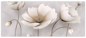 Slika bijelog cvijeća (120x50 cm)