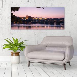 Slika Praškog dvorca i rijeke Vltave (120x50 cm)
