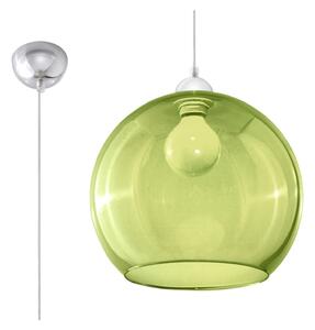 Zelena viseća svjetiljka sa staklenim sjenilom ø 30 cm Bilbao – Nice Lamps