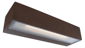 Tamnosmeđa zidna svjetiljka SULION Tisa, 22 x 6,9 cm