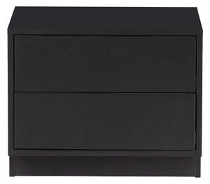Crna modularna TV komoda od masivnog bora 50x40 cm Finca – WOOOD