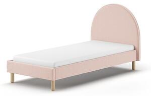 Ružičasti tapecirani krevet s podnicom 90x200 cm MOON – Vipack