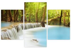 Slika vodopada Huai Mae Kamin u šumi (90x60 cm)