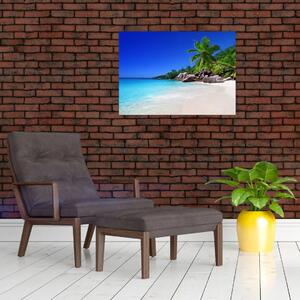 Slika plaže na otoku Praslin (70x50 cm)