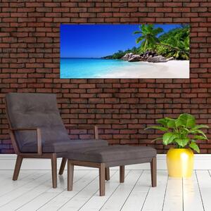 Slika plaže na otoku Praslin (120x50 cm)
