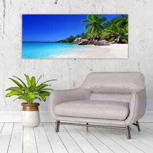 Slika plaže na otoku Praslin (120x50 cm)