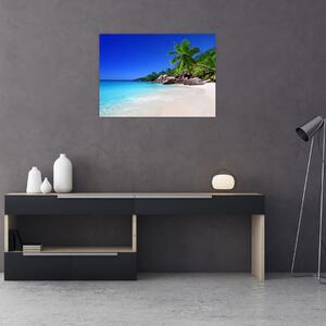Slika plaže na otoku Praslin (70x50 cm)