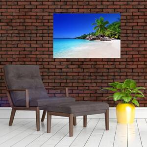 Slika plaže na otoku Praslin (90x60 cm)