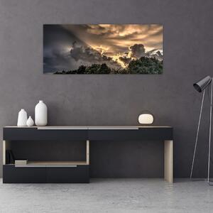 Slika oblaka i šume (120x50 cm)
