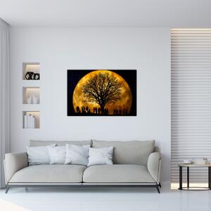 Slika mjeseca i silueta (90x60 cm)