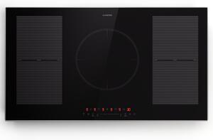 Klarstein Delicatessa 90 Hybrid Prime, ugradbena indukcijska ploča, 5 zona, 7200 W, samostalna
