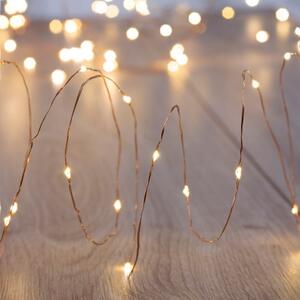 Prozirna LED svijetleća girlanda DecoKing Lights, 180 svjećica, duljina 1,5 m