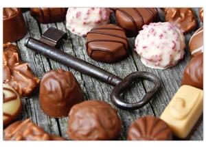 Slika čokolade i ključeva (90x60 cm)