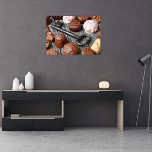 Slika čokolade i ključeva (70x50 cm)